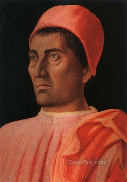  med Painting - Portrait of the Protonary Carlo de Medici Renaissance painter Andrea Mantegna